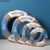 1PC Mediteranean Sea Family Adorment Life Buoy Wall Hanging Decorations Bar Home Decor Props Nautical Life Ring Wedding Crafts
