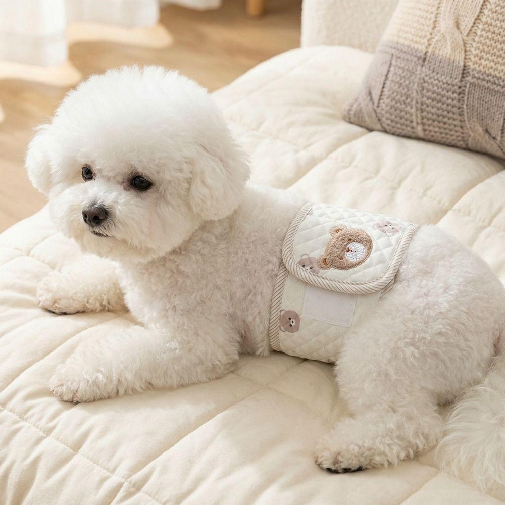 Breathable Pet Dog Diaper Adjustable Sanitary Underwear Washable Dog Polite Belt  Pet Cat