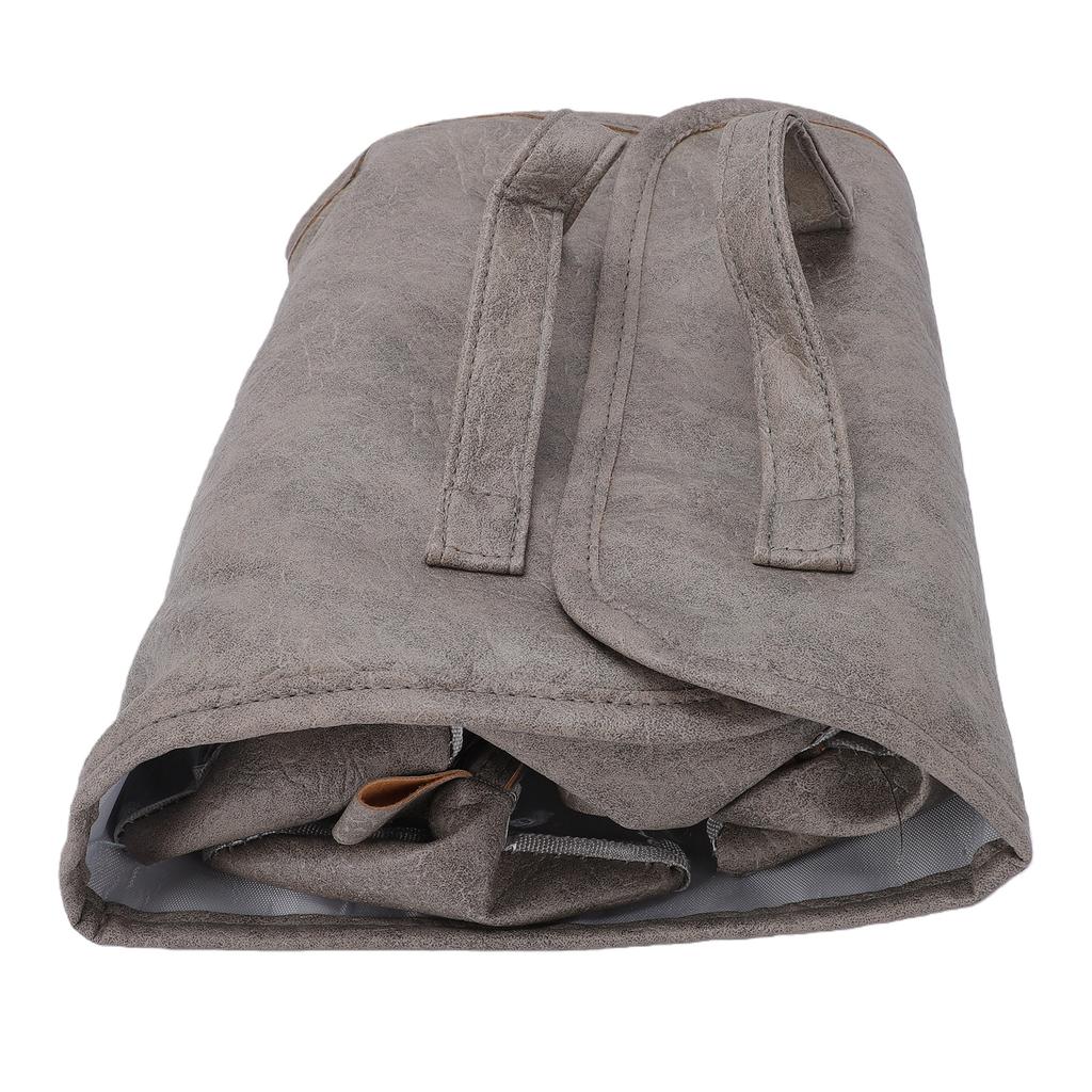 Hanging Roll Up Makeup Bag Water Proof Detachable 4 in 1 Cosmetic Bag Travel Organizer TSA Friendly Gray