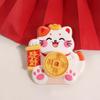 God of Wealth New Year Magnetic Sticker Rotatable Lucky Cat Refrigerator Sticker  Friends