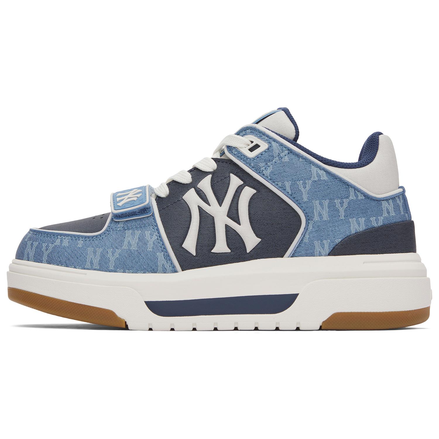 

New MLB Chunky Liner Anti Slip Wear Resistant Mid Top Casual Shoes Unisex Blue 3ASXCHL4N-50BLS 40.5