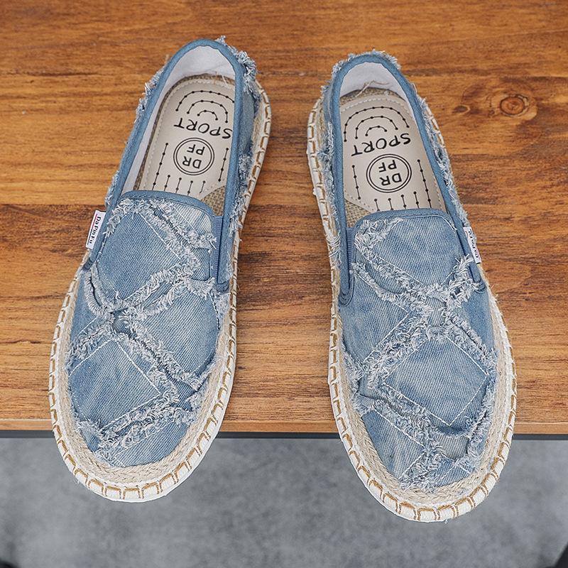 

Старые пекинские тканевые туфли мужские летние дышащие 2025 новые спортивные и повседневные парусиновые модные туфли-слипоны для мужчин 39