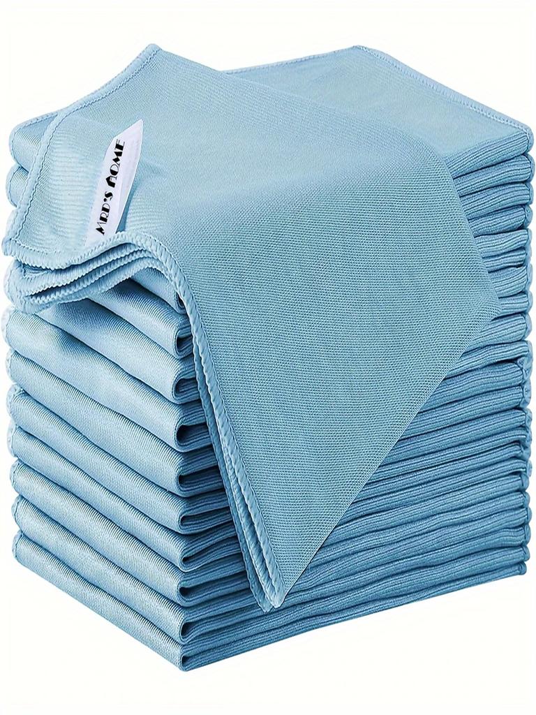 3-Pack Microfiber Glass Cleaning Cloths - Lint-free Design for Quick Cleaning of Windows, Glasses, Windshields & Stainless Steel