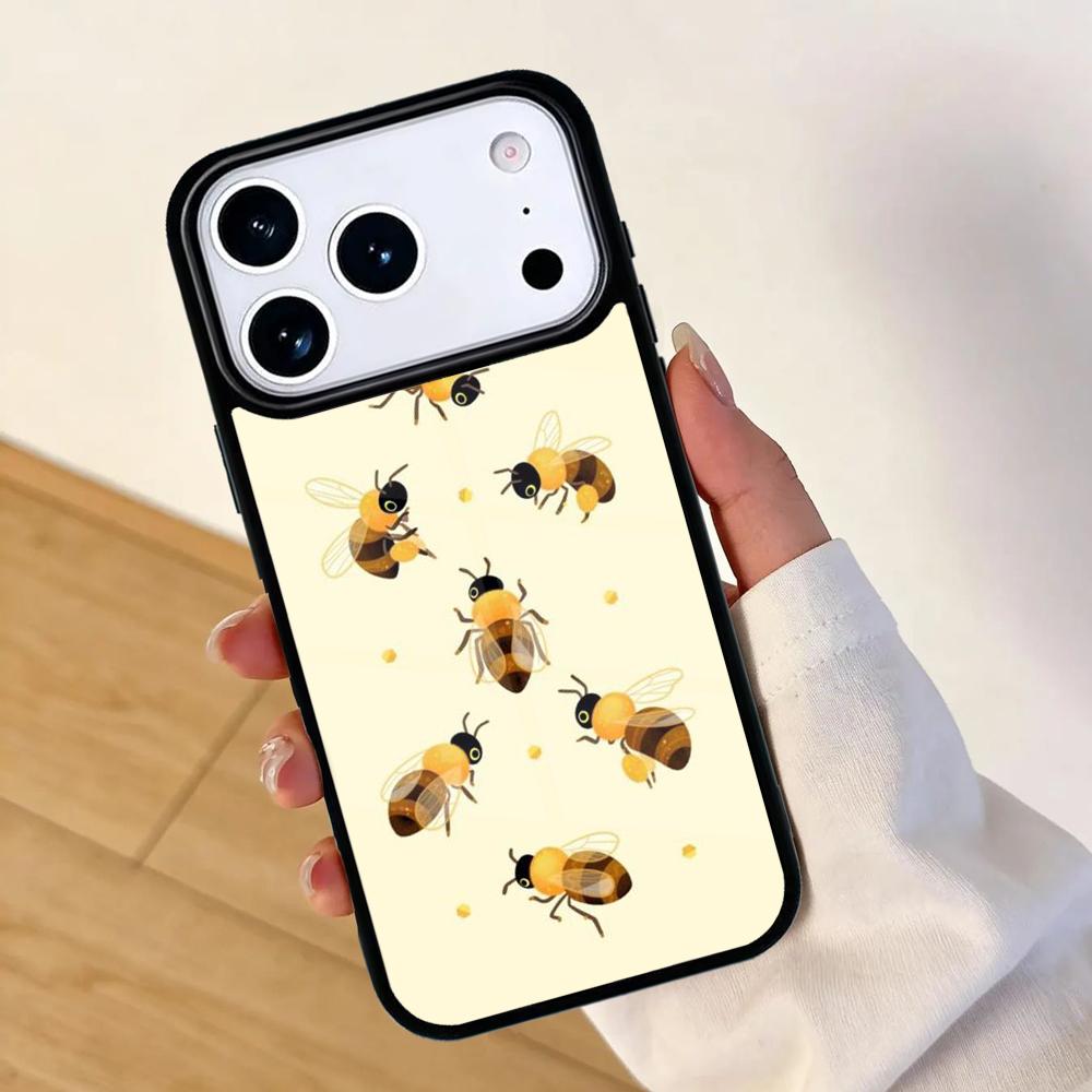 Bees Mobile Phone Case for IPhone 17 AIR 16pro Max 15 14 13 12 11 Bumper Cover
