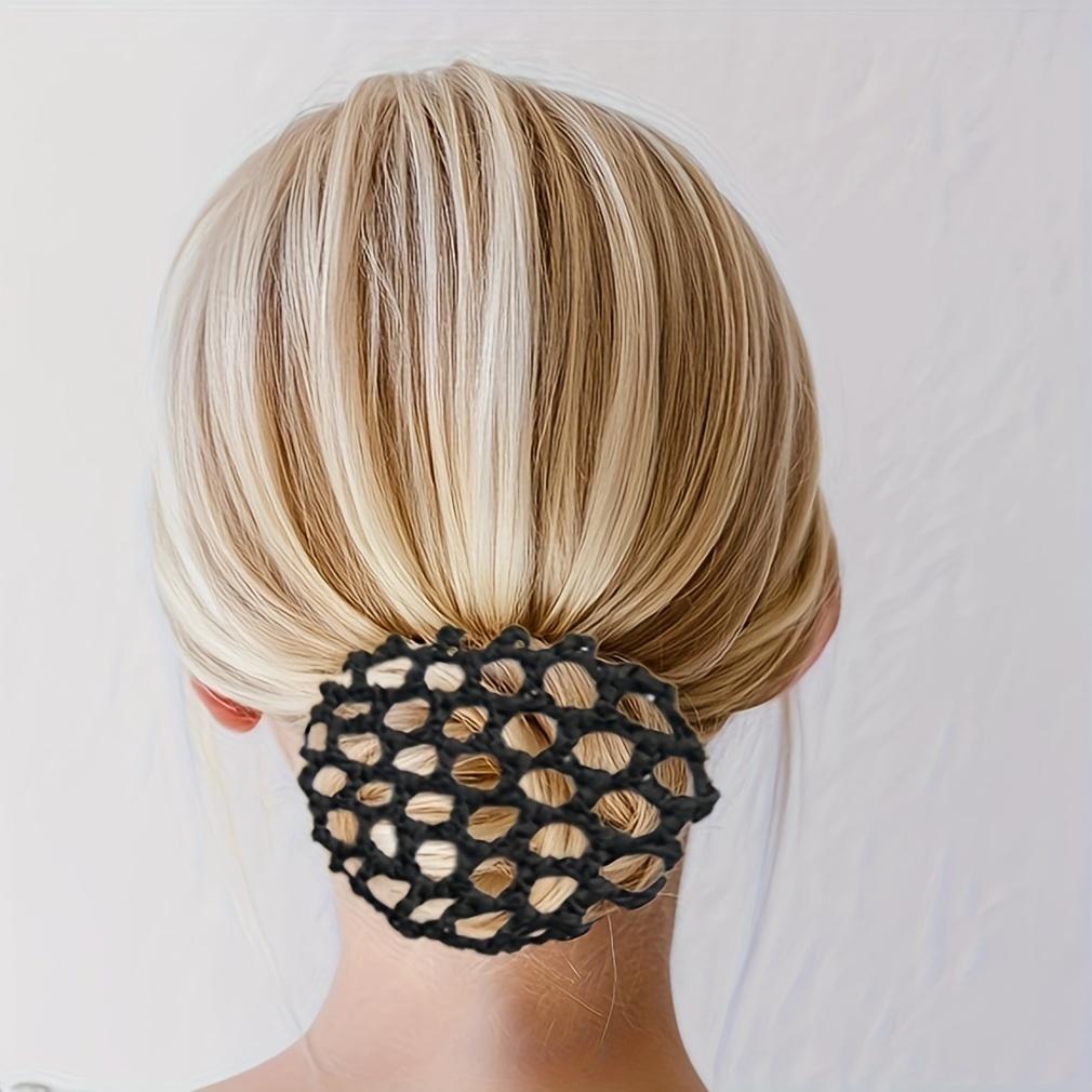 Elegantes einfarbiges Haarnetz aus Polyesterfaser, Unisex für Erwachsene, Haarschutz-Netz für Frisuren, Haarschmuck