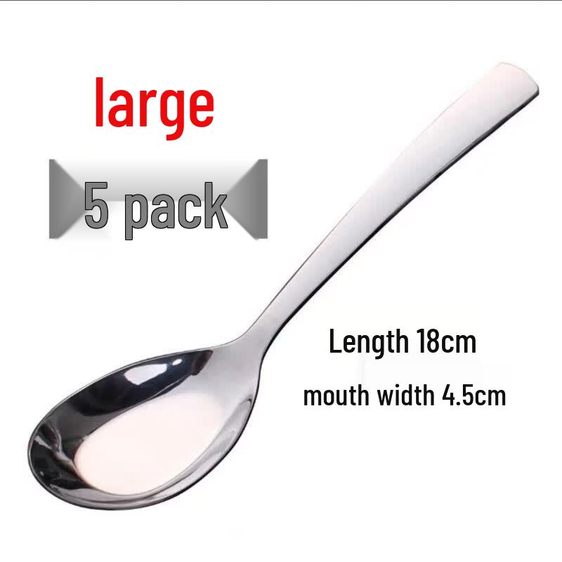 Qianxing Stainless Steel Deepened Multipurpose Spoons (10-Piece Set)