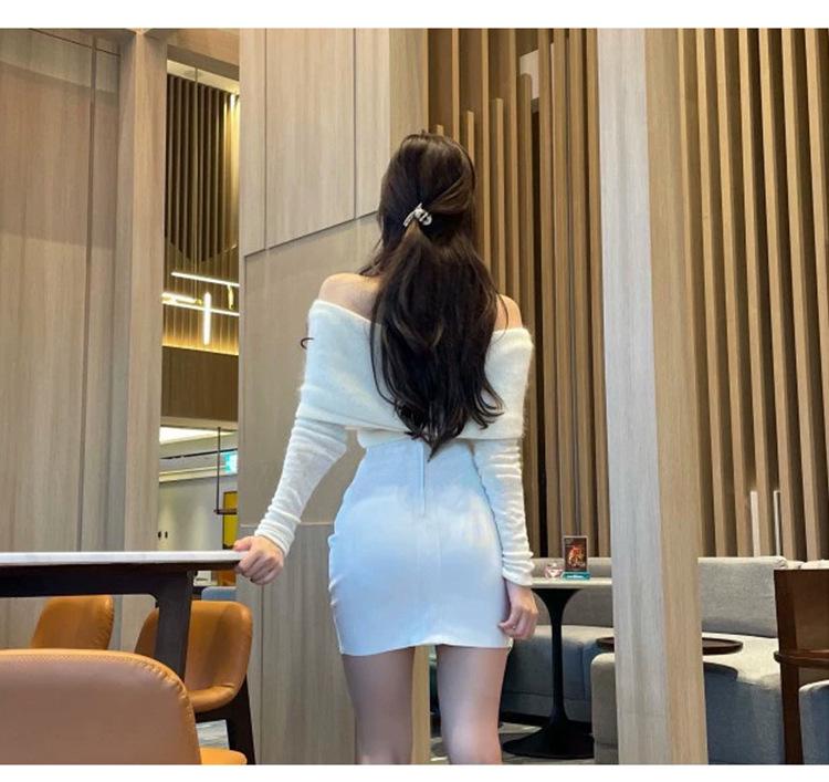 Korean Dongdaemun Elegant High-waisted Pleated Irregular Skirt for Women