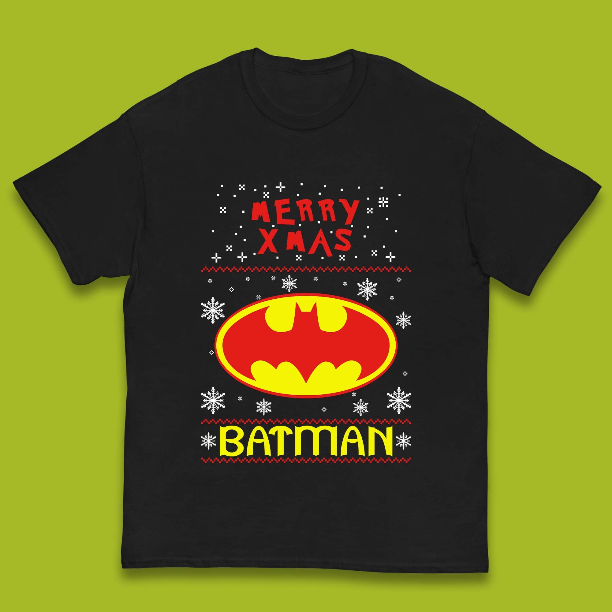 Merry Xmas Batman Kids T-Shirt Christmas Top 100