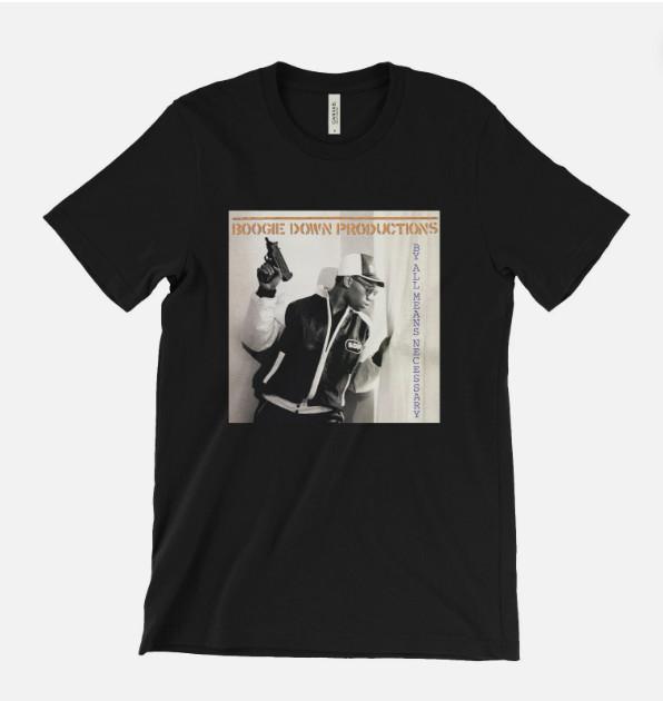 Boogie Down Productions By All Means Necessary T-Shirt - BDP KRS One Hip Hop NYC