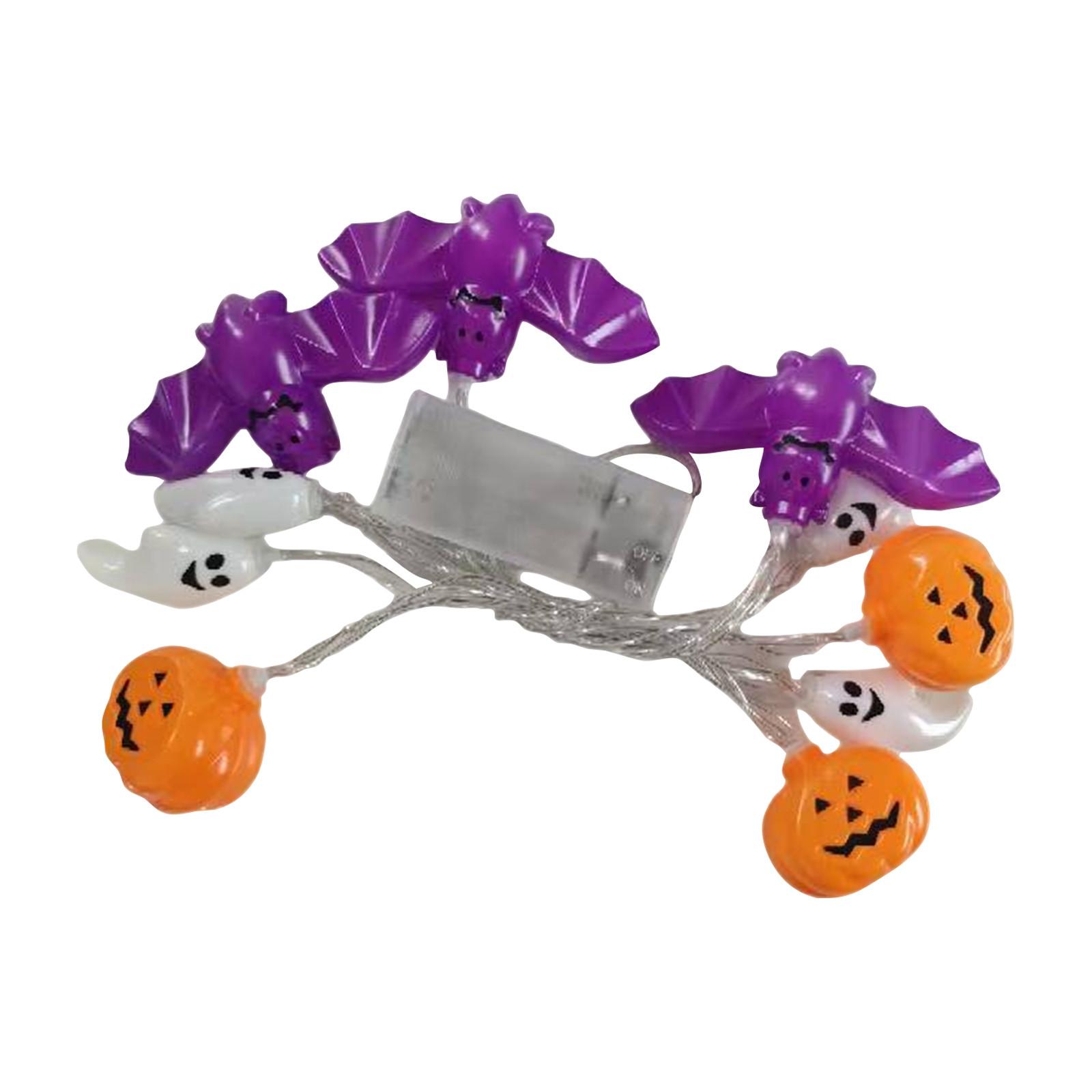 

LED Halloween Indoor Lights Decoration Day Easter Spider Pumpkin String Lights One Size