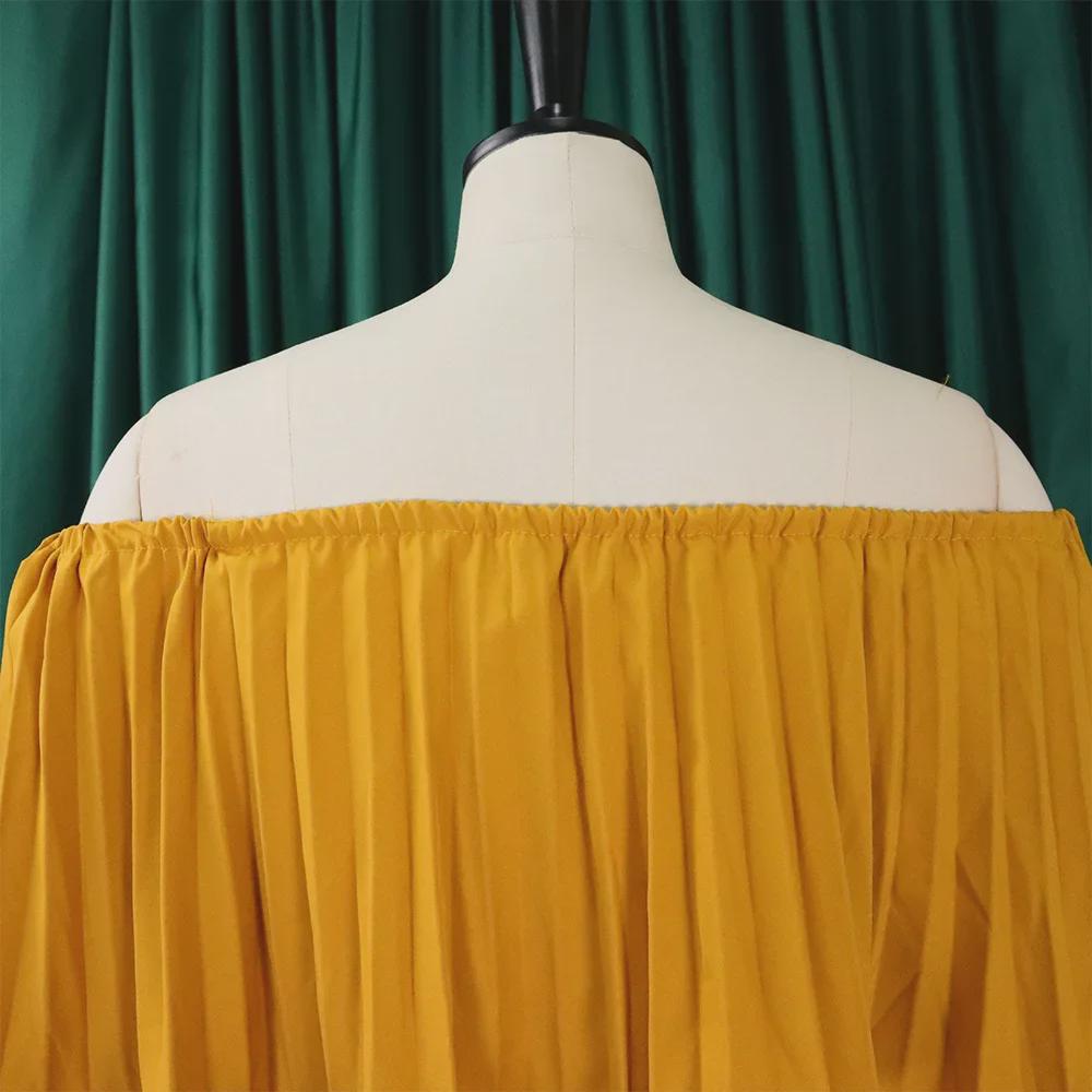 C8514 2023 Off-Shoulder Sexy Ruched Evening Dress – European & American Style