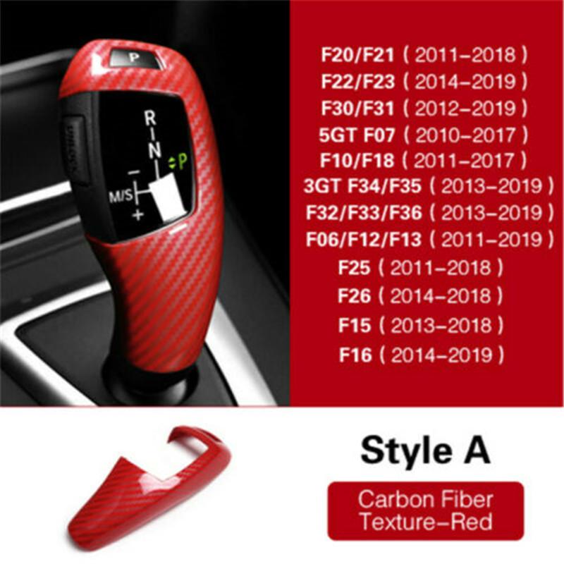 For BMW new 3 Series 5 Series F10 F30 gear head sticker ABS carbon fiber gear panel gear lever sticker