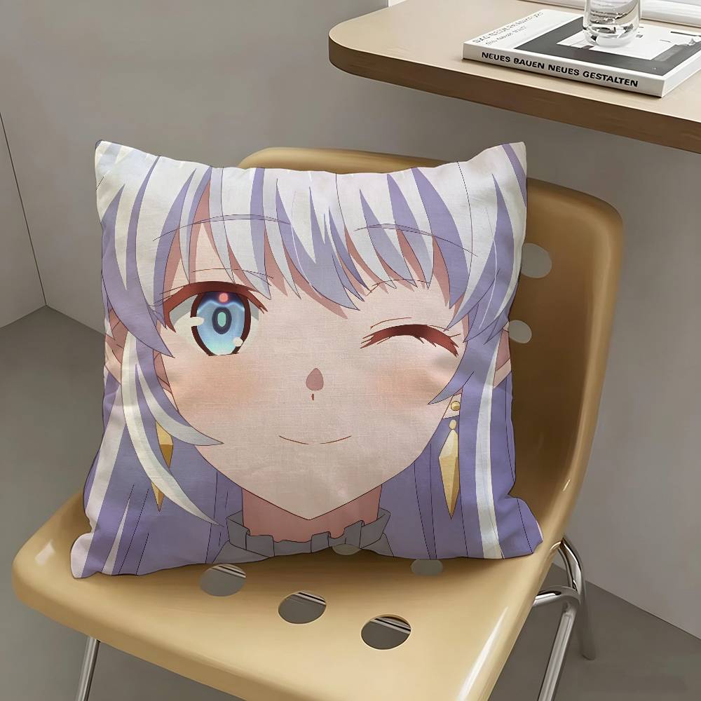 1pc Dia Viekone Anime Characters Pillow Case Fashion Square Pillowcase Bedroom Sofa Room Ins Decoration Leisure