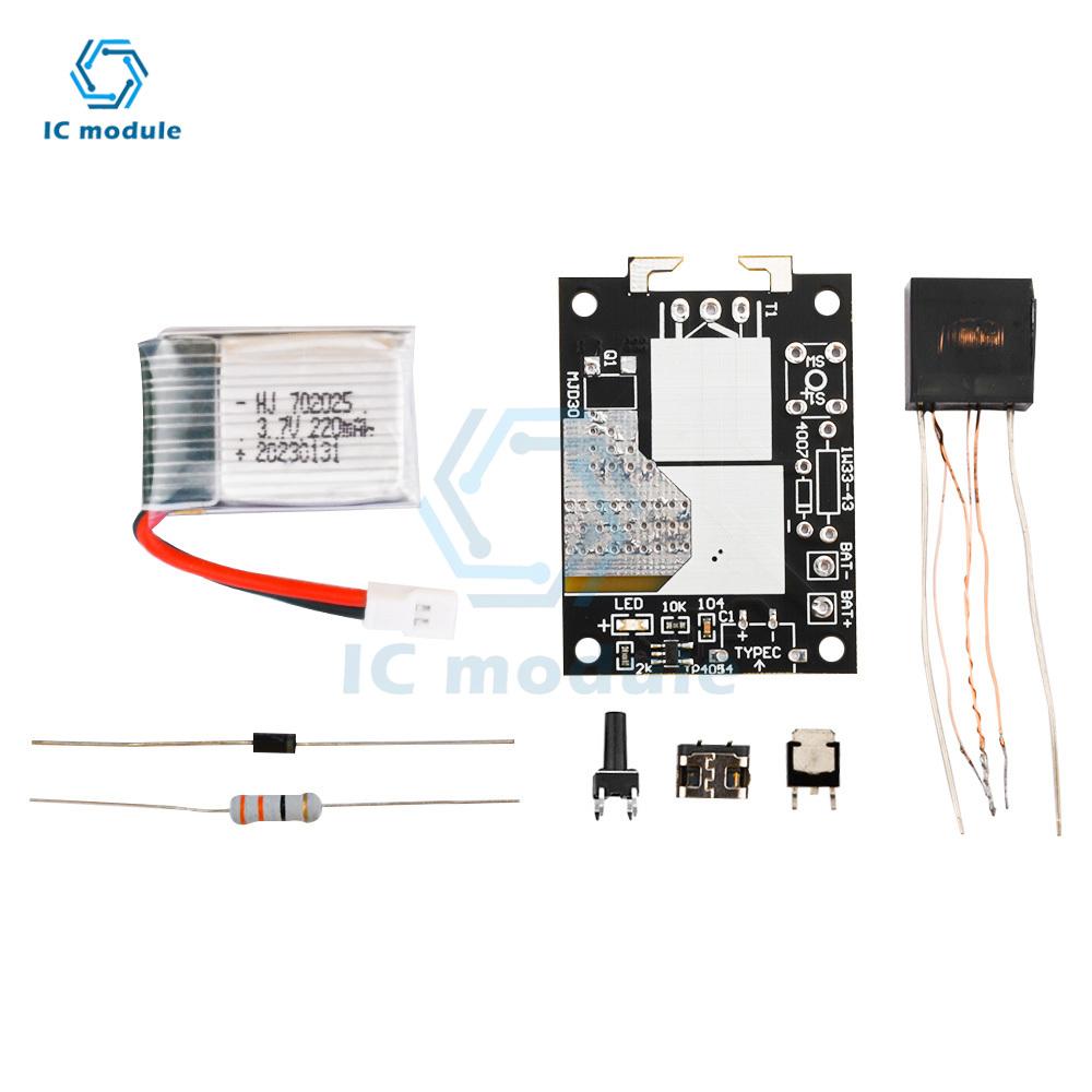 Module d'allumage haute tension DC3-5V briquet électronique rechargeable kit DIY briquet à arc pièces électroniques