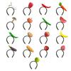 Novelty Knitted Headbands Stuffed Vegetables Hairbands Comfortable Costume Headpiece for Party Costume Accessory