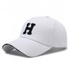 Letter H Embroidery Baseball Cap Outdoors Breathable Sun Protection Peaked Hat