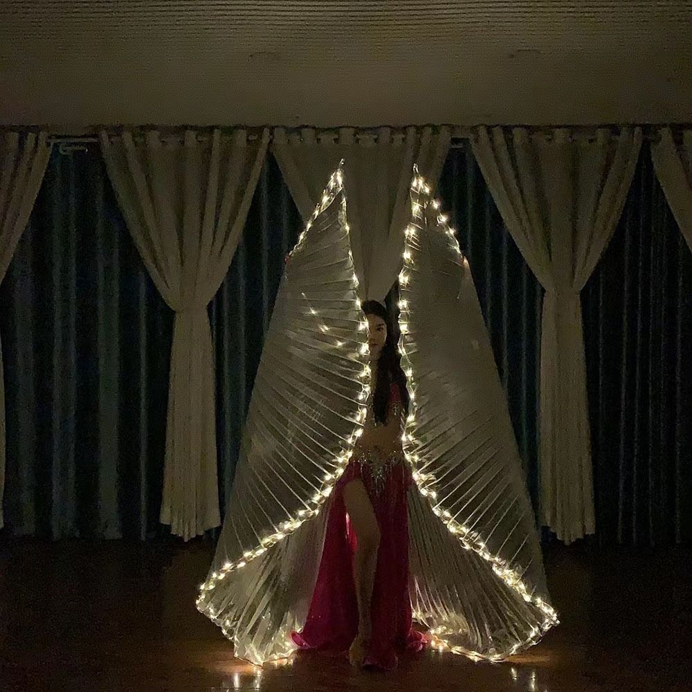 Dance Party LED Wings Lighted Dance Props New LED Belly Dance Accessories Props