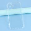 For iPhone 17 Case 2.0mm TPU Clear Phone Cover with Tempered Glass Screen Protector