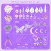 400 Pcs Sun Catchers Making Supplies Kit Hanging Prism Sun Catcher Home Decor DIY Suncatchers for Wedding Garden Christmas Decor