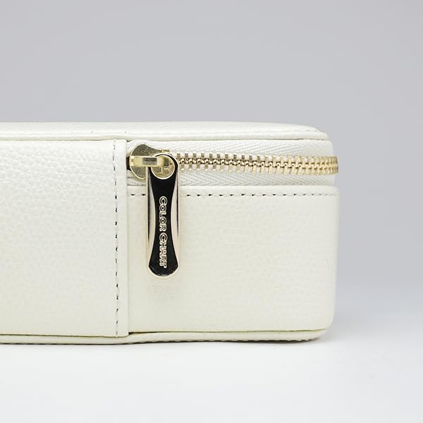 Color Chart Leather Cube Long 81 Shell White
