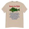 Born To Fish Forced To Sell My Labor Fishing Strange Specific Meme T-shirt Personality Casual Funny Humor Street Short Sleeve