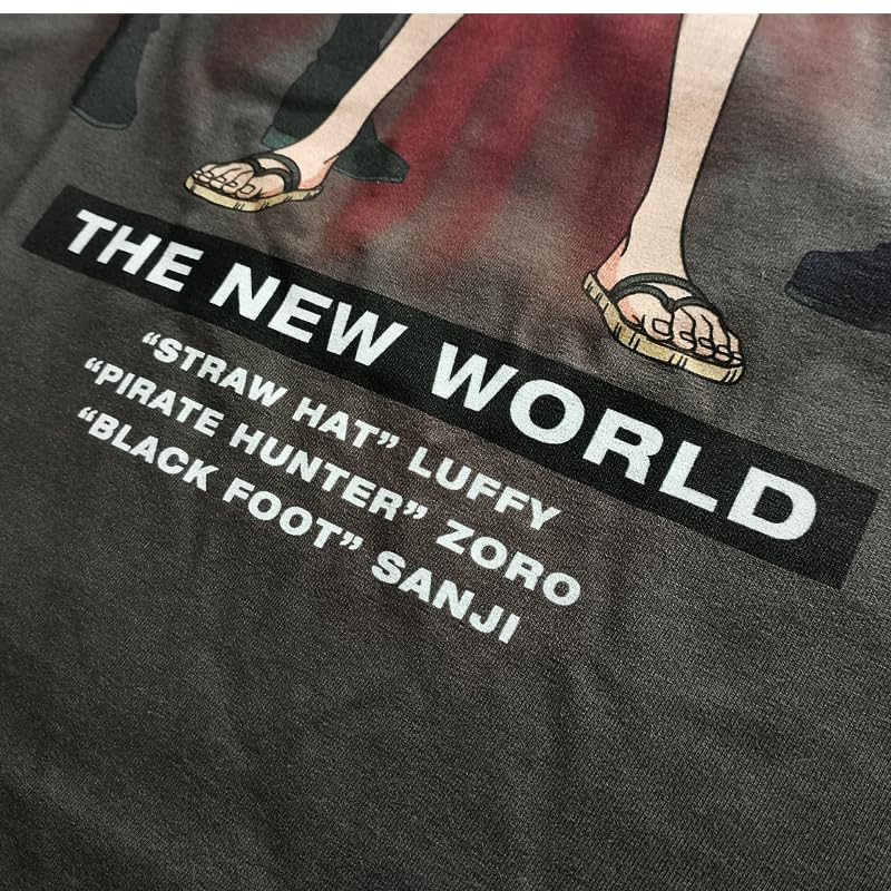 EVERSOUL ONE PIECE Short Featuring Straw Hat and Character Anime Movie XL Size T-Shirt, Sleeve, Luffy, Pirates, Chopper, Zoro, Nami, Sanji,