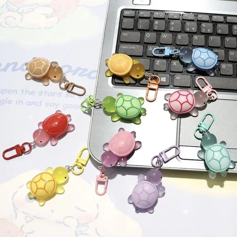 Glow In The Dark Tortoise Key Chain Resin Bag Pendant Cute Turtle Keychain  Women Bag Decor