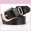 Leather Genuine Women Belt Metal Pin Buckle Jeans Waist Belt Fashion Decoration