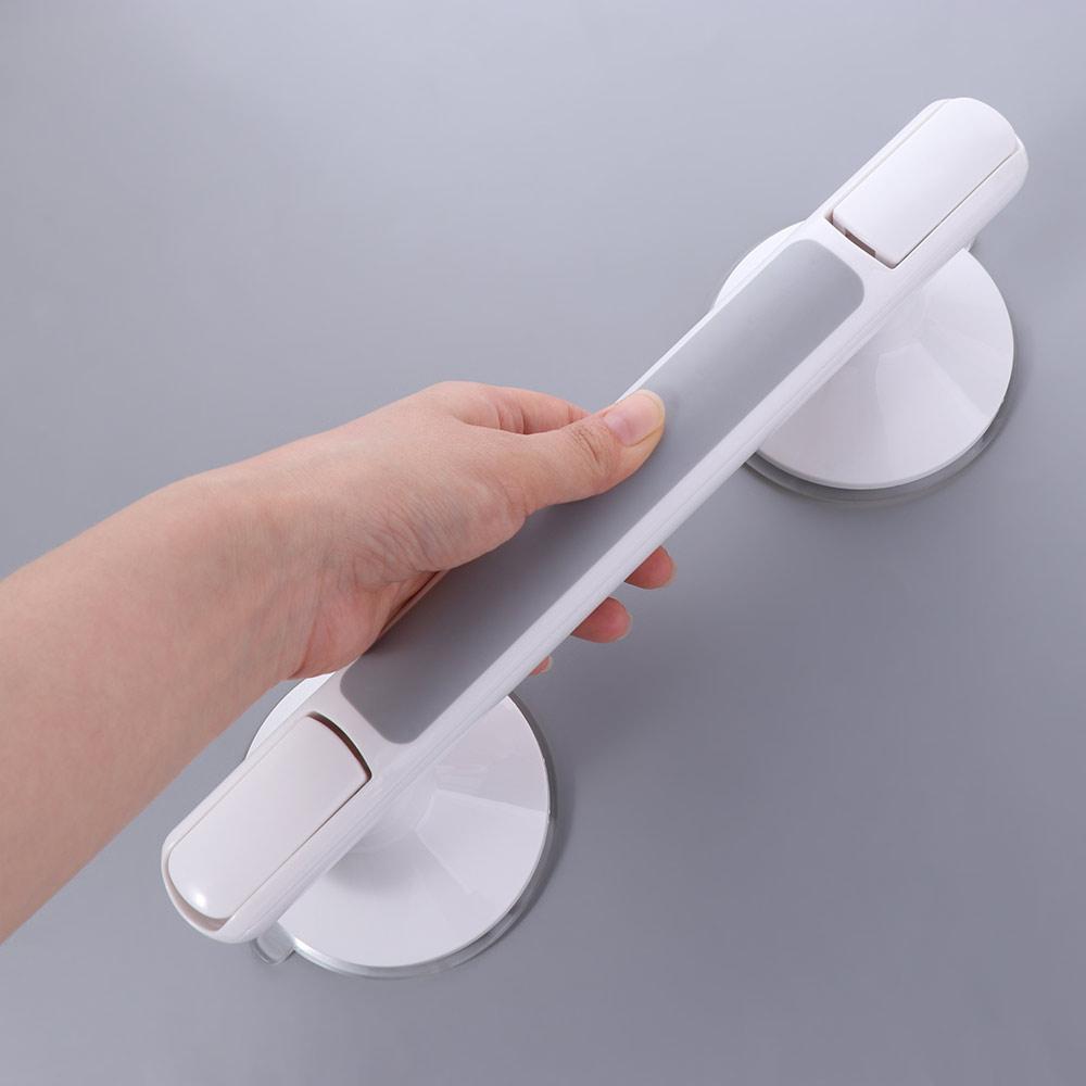 Non-slip Bathroom Grab Rails Super Large Suction Cups Barrier-free Handrail Shower Handle  Disabled