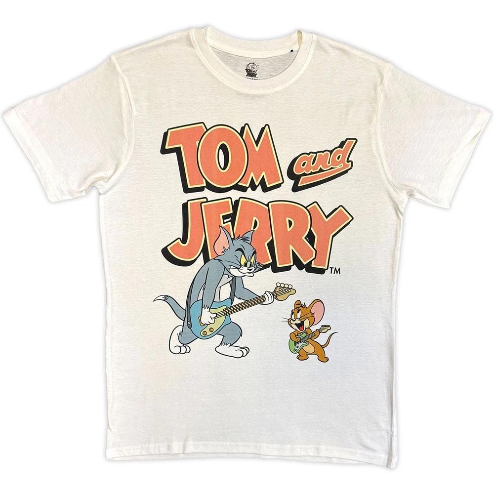 Tom Jerry Playing Guitar Tee Tshirt Unisexs L