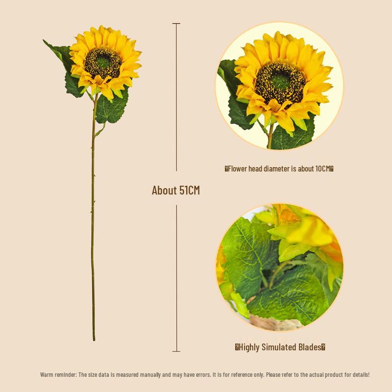 Sunflower Simulation Bouquet - Realistic Decorative Arrangement for Weddings and Events