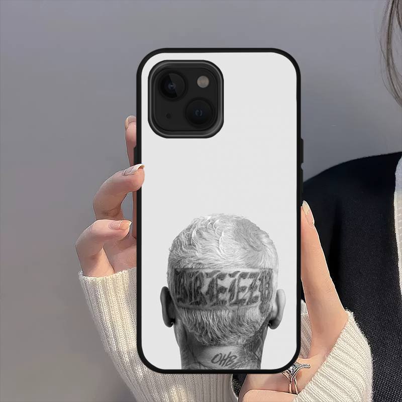 Chris Brown Rapper Breezy Phone Case For iPhone 11 12 Mini 13 14 15 Pro XS Max X 8 7 Plus SE XR Shell