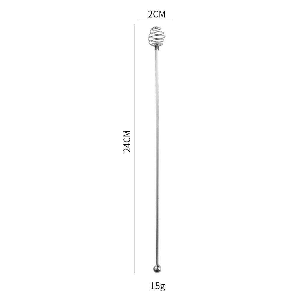 Stainless Steel Stirring Rod Creative Bar Blender Long Handle Milk Tea Coffee Cocktail Honey Mixing Teaspoon 1pc