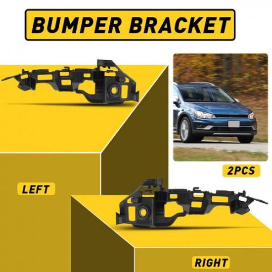 For 2015-2018 Volkswagen GTI Golf Right+Left Side Front Bumper Bracket Pair H