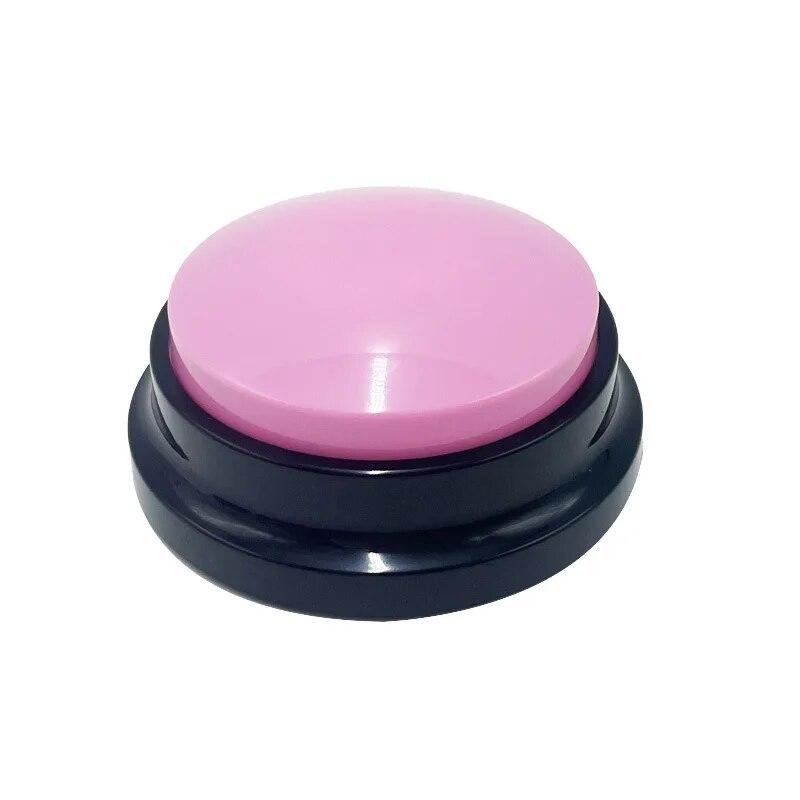 

Игрушки для собак Забавные Игрушки для питомцев с записью Говорящие кнопки для питомцев Портативные Милые Товары для питомцев розовый