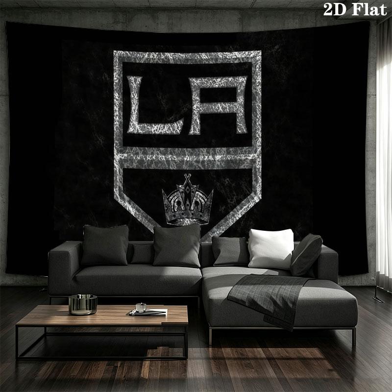 LA Kings Wandteppich, ästhetische bedruckte Stoffdecke, geeignet für Schlafzimmer, Wohnzimmer und Heimdekoration.