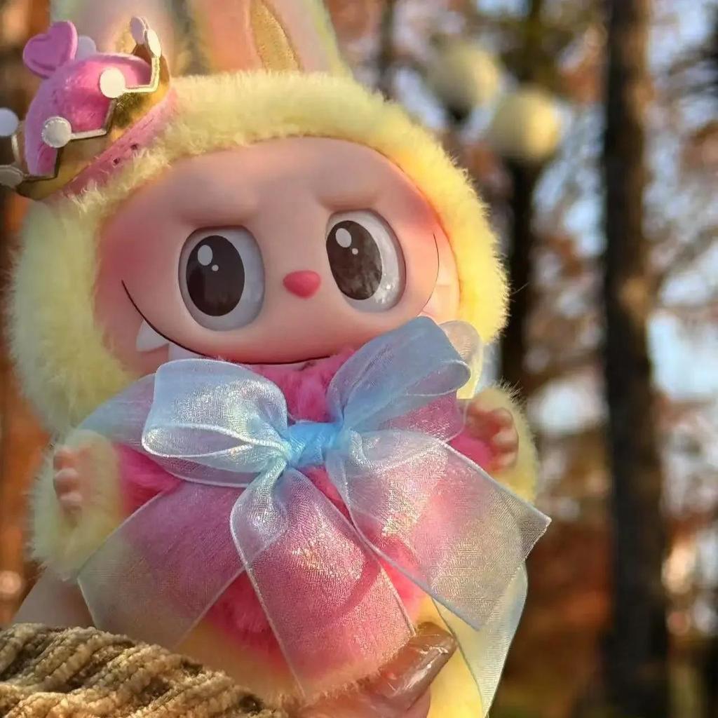 Queen Labu Vinyl Ansiktsdukke Leke for Barn Festival Bursdag Festivalgave Skrivebord Samling Dekorasjon