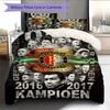 Feyenoord Rotterdam  Pattern Bedding Quilt Set Quilt Cover Pillowcase Home Decoration Birthday Gift (1 * Duvet Cover + 2 * Pillowcase, Without Core)