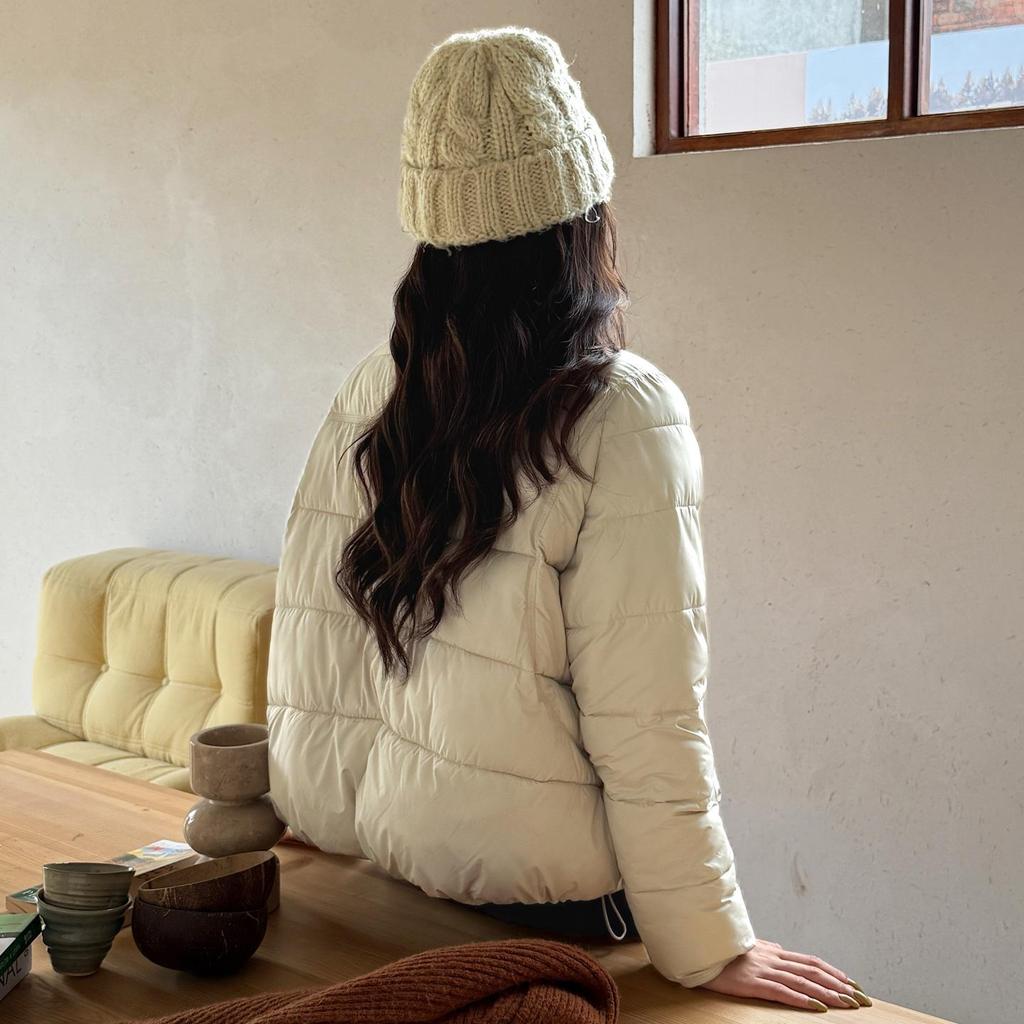 Autunno Inverno Ispessito Caldo Parka Donna Casual Carino Tinta Unita Tasca Grande Giacche Larghe Capispalla