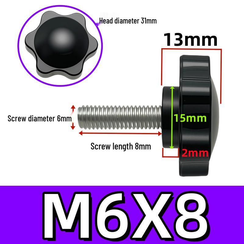 Adjustable Plum Blossom Plastic Head Star Handle Screw Bolt