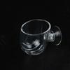 Průhledné skleněné krmítko pro ryby Krmení krmivem Red Worm Cup se silnou přísavkou Zásoby nádrží na ryby