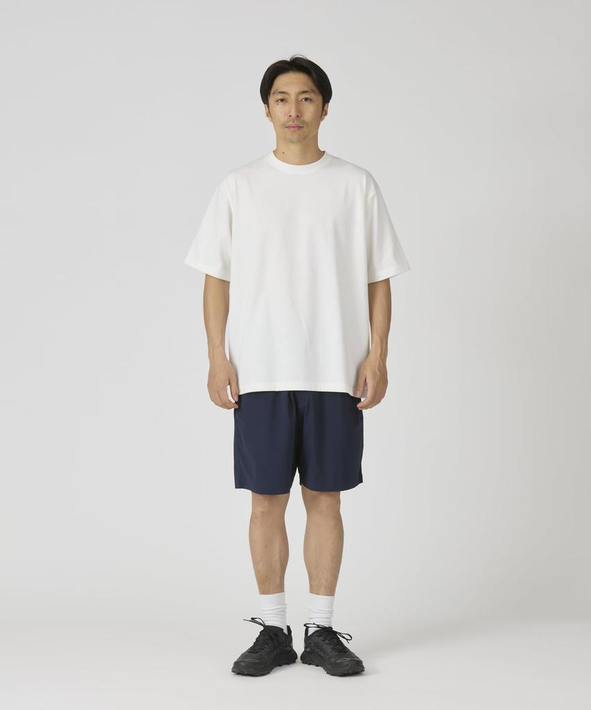 Snow Peak New Standard Back Printed Logo Short Off Size L T-Shirt NSD-TS-25AU004, Sleeve, Men's/Women's, White,