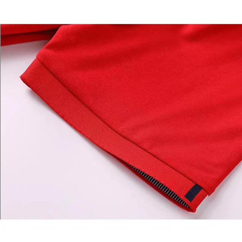 Camel Vår och sommar högkvalitativ tvättad bomull Ny broderad pikétröja för par pikétröja