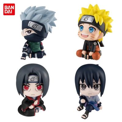 A Figura de 9,5cm Uzumaki Naruto Kakashi Uchiha Sasuke Itachi Kawaii Brinquedo Q Figural Decoração de Carro Modelo de PVC Presente