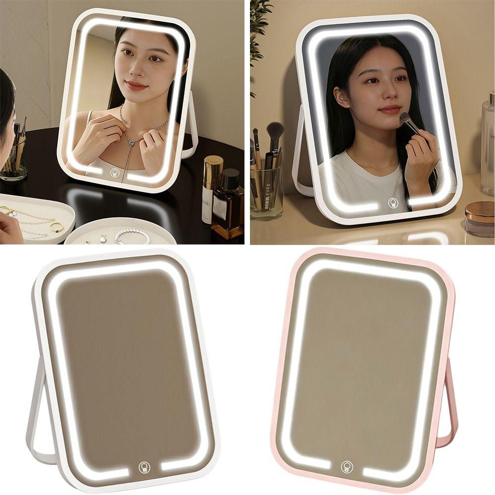 High Definition Rechargeable Makeup Mirror Touch Control Hanging Makeup Mirror Bedroom