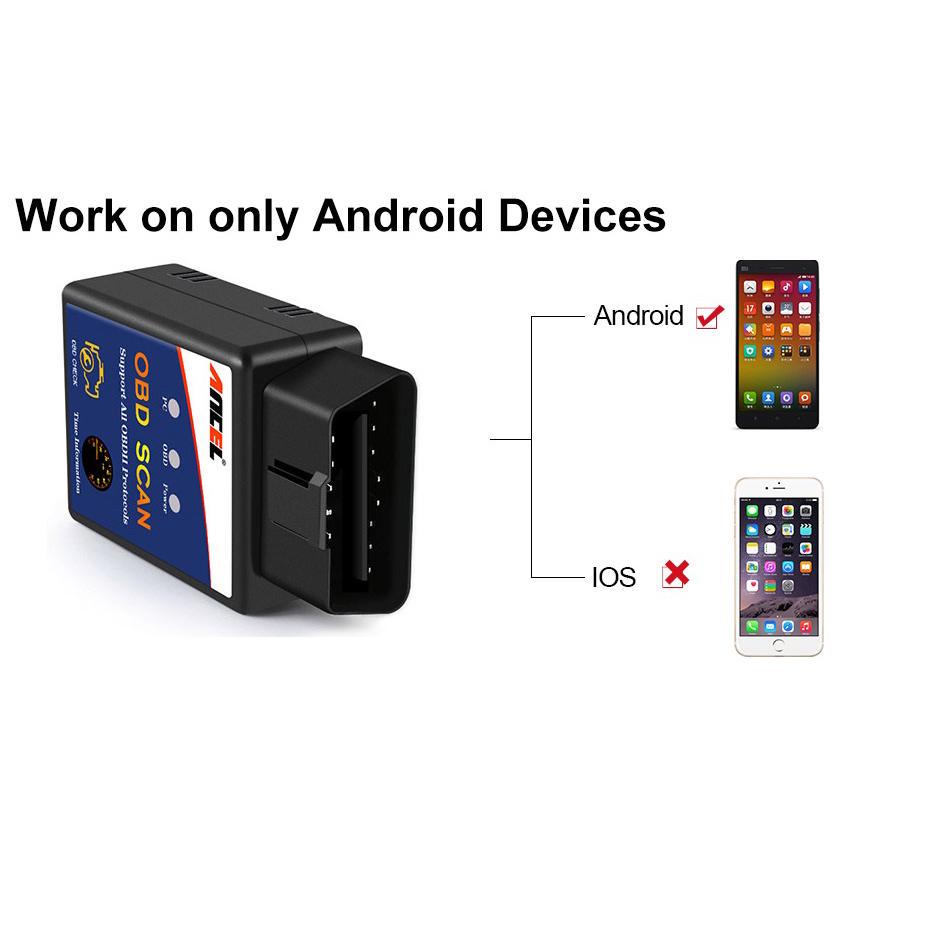ANCEL ELM327 V1.5 Bluetooth OBD2 Scanner Strumento di diagnosi per auto Lettore di codici di errore del motore Mini adattatore OBDII ODB2 per Android