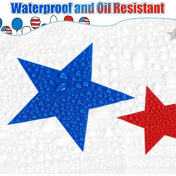 6Pcs Patriotic Tablecloth Plastic Disposable Star Table Cloth Rectangle Red White Blue Table Cover for Patriotic Themed Party Supplies Birthday Sport