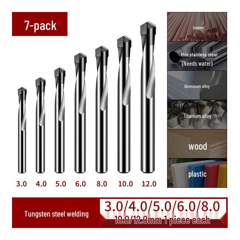 Tungsten Steel High Hardness Alloy Twist Drill Bit Set for Hard Metals
