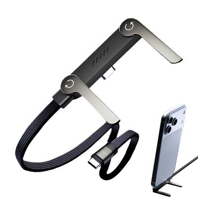 Charging Cable 240w High-Speed Wire with Adjustable Stand Fast Charging Cable for Phone Game 17-Inch Tablets Car Devices