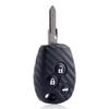 Key Rings Carbon Silicone Car Key Case 2 Buttons For Renault Duster Clio Dacia 3 Twingo Logan Sandero Modus For Nissan